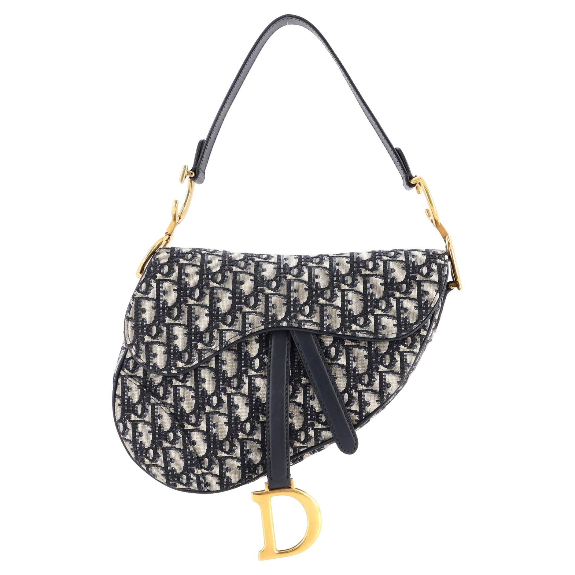 Christian Dior Saddle Handbag Satin with Crystals Mini at 1stDibs
