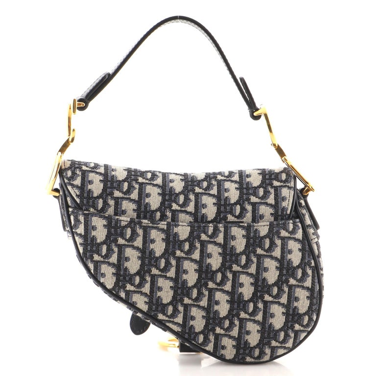 Christian Dior Saddle Handbag Oblique Canvas Mini For Sale at 1stDibs