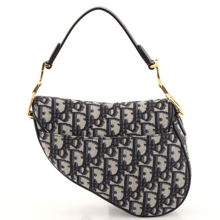 Christian Dior Saddle Handbag Oblique Canvas Mini at 1stDibs