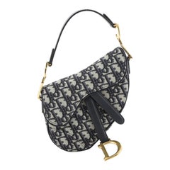 Christian Dior Saddle Handbag Oblique Canvas Mini 