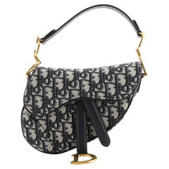 Christian Dior Saddle Handbag Oblique Canvas Mini Christian Dior Saddle Handbag Oblique Canvas Mini