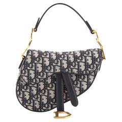 Christian Dior Saddle Handbag Oblique Canvas Mini