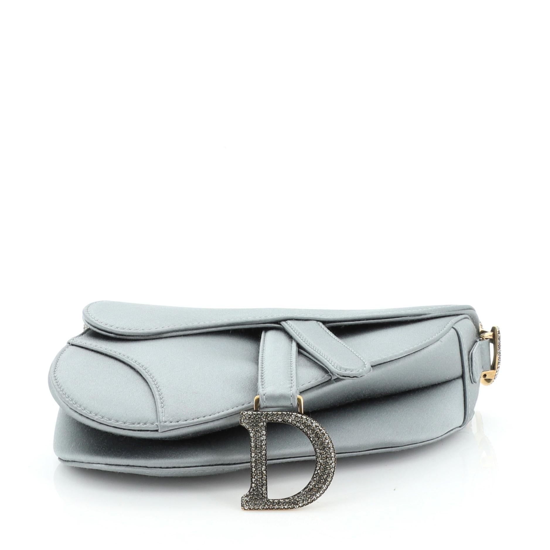 dior saddle bag with crystals