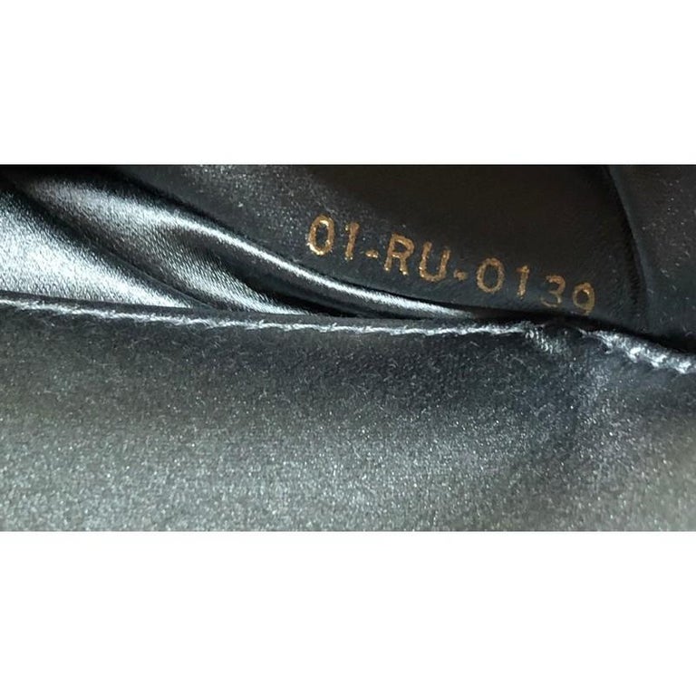 Christian Dior Saddle Handbag Satin With Crystals Mini at 1stDibs