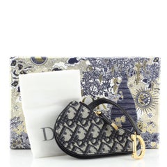 Christian Dior Saddle Key Pouch Oblique Canvas