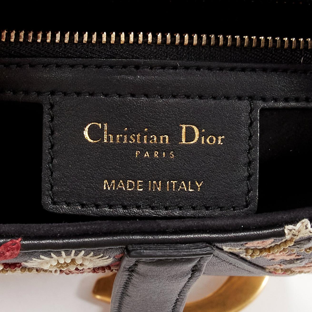 CHRISTIAN DIOR Saddle Limited Edition black colourful ethnic beads shoulder bag For Sale 6
