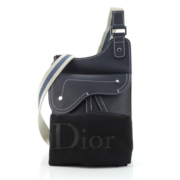 Christian Dior Saddle Messenger Bag Leather at 1stDibs