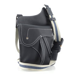 Christian Dior Saddle Messenger Bag Leather