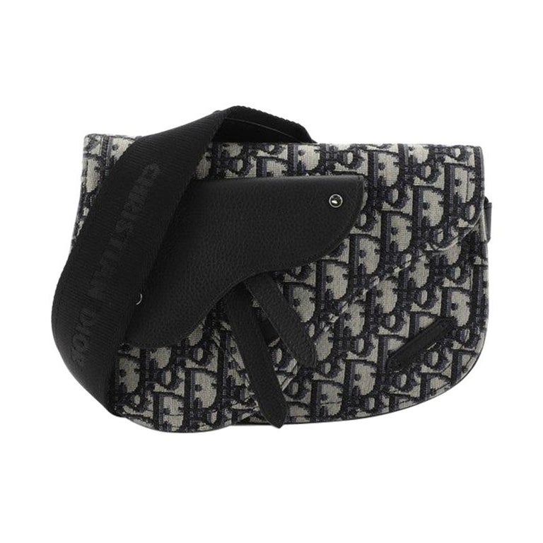 Christian Dior Saddle Messenger Bag Oblique Canvas at 1stDibs black