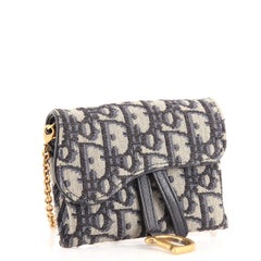 Christian Dior Saddle Nano Pouch Oblique Canvas
