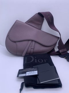 Christian Dior Saddle Oblique Gris Tourterelle Belt Bag / Chest Pouch