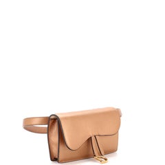 Christian Dior Saddle Rectangular Belt Bag Leather