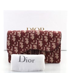 Christian Dior Sac à ceinture rectangulaire en toile Oblique pour selle