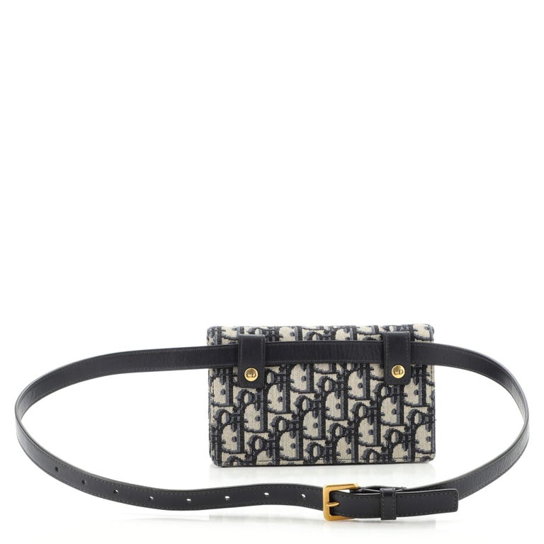 Christian Dior Saddle Rectangular Belt Bag Oblique Canvas at 1stDibs