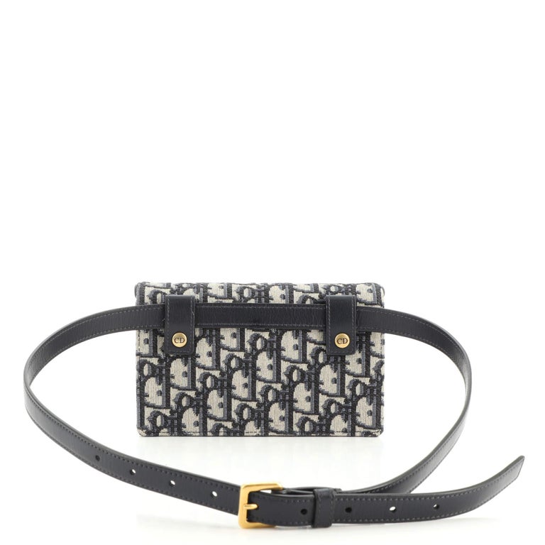 Christian Dior Saddle Rectangular Belt Bag Oblique Canvas at 1stDibs