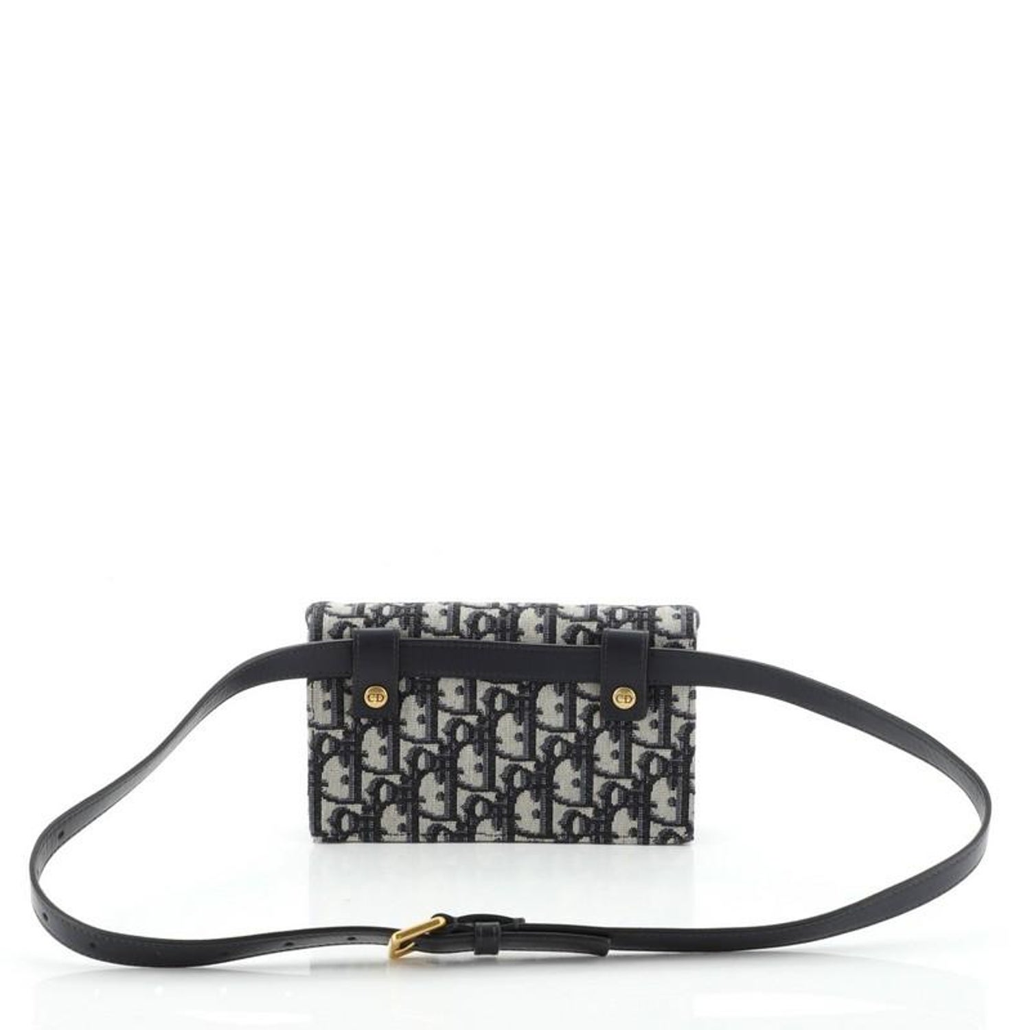 Christian Dior Saddle Rectangular Belt Bag Oblique Canvas At 1stdibs