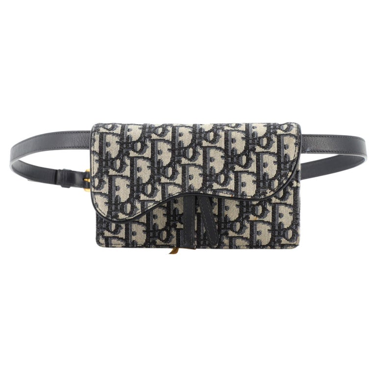 Christian Dior Saddle Rectangular Belt Bag Oblique Canvas at 1stDibs