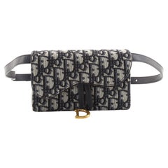 Christian Dior Saddle Rectangular Belt Bag Oblique Canvas