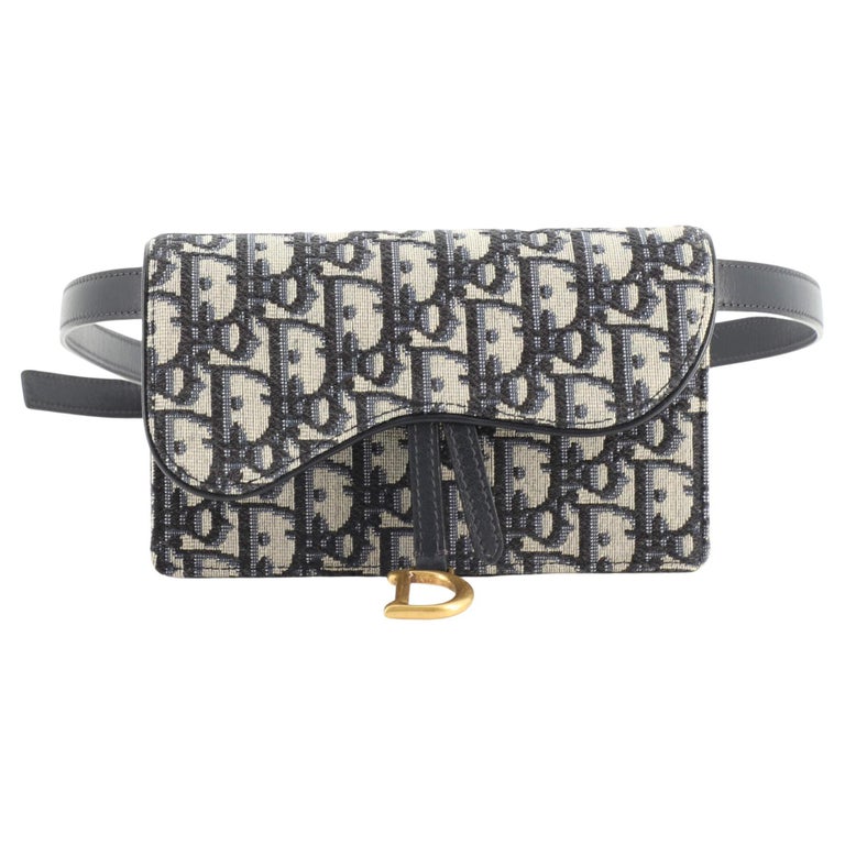 Christian Dior Saddle Rectangular Belt Bag Oblique Canvas at 1stDibs