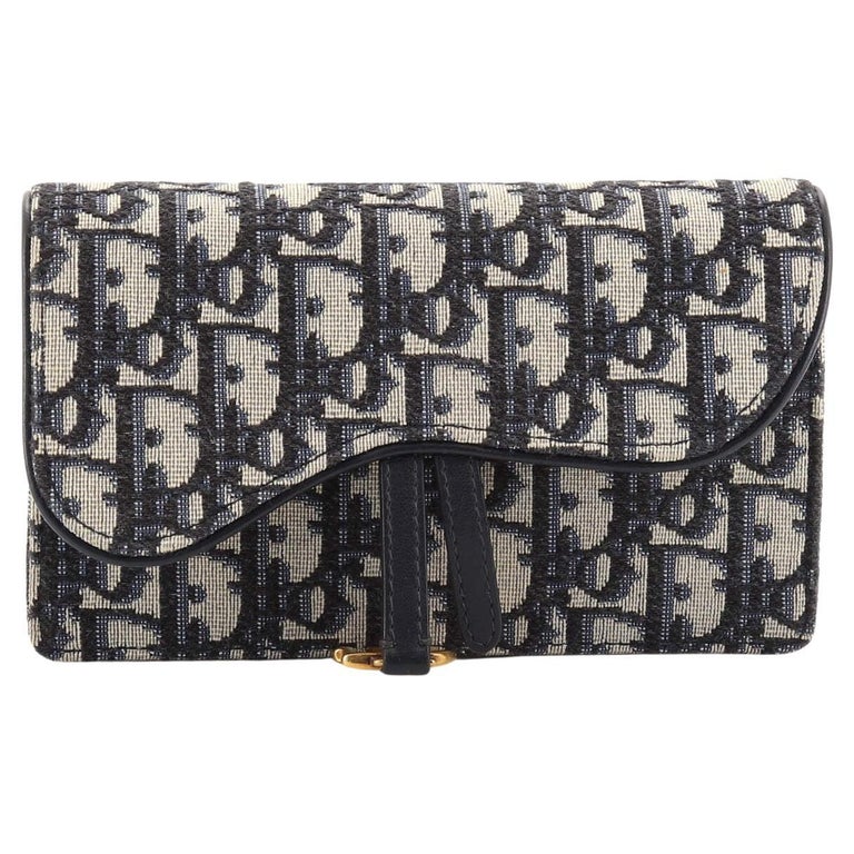 Christian Dior Saddle Rectangular Belt Bag Oblique Canvas For Sale at