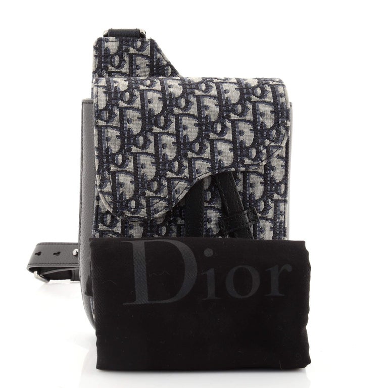 Christian Dior Saddle Rectangular Crossbody Pouch Oblique Canvas at 1stDibs