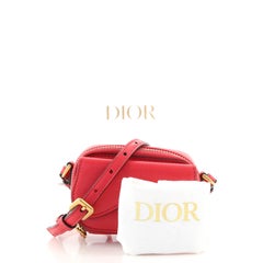 Christian Dior Saddle Shoulder Strap Pouch Goatskin Mini