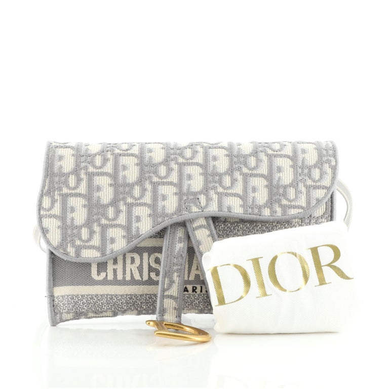 Shop Christian Dior 2023-24FW SADDLE POUCH WITH CHAIN