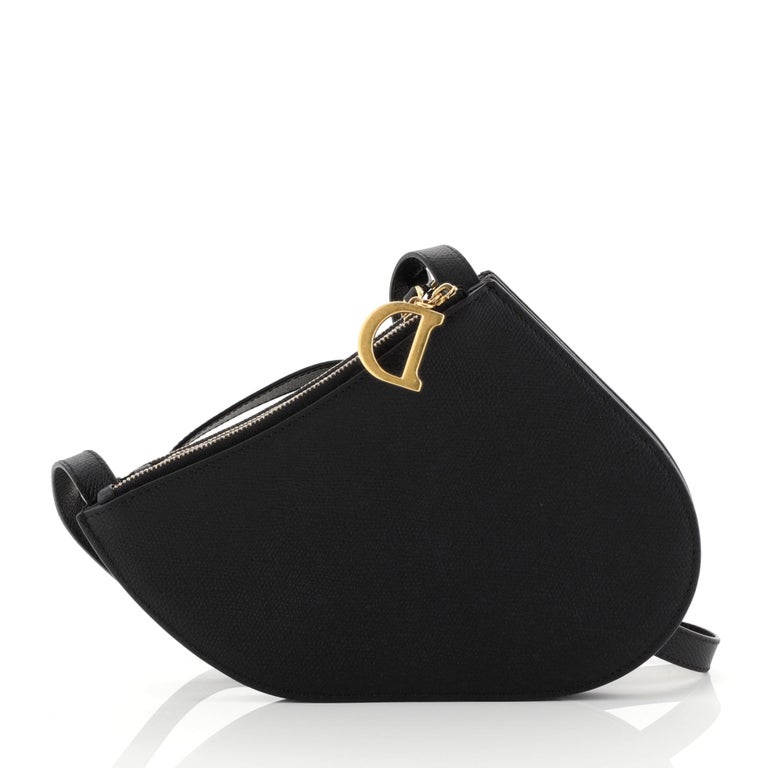Christian Dior Saddle Triple Zip Crossbody Clutch Leather at 1stDibs
