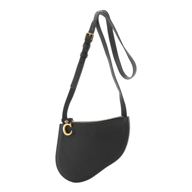 Christian Dior Saddle Triple Zip Crossbody Clutch Leather at 1stDibs