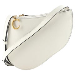 Christian Dior Saddle Triple Zip Crossbody Pouch Leather