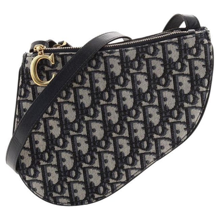 Christian Dior Saddle Handbag Velvet With Crystals Mini at 1stDibs