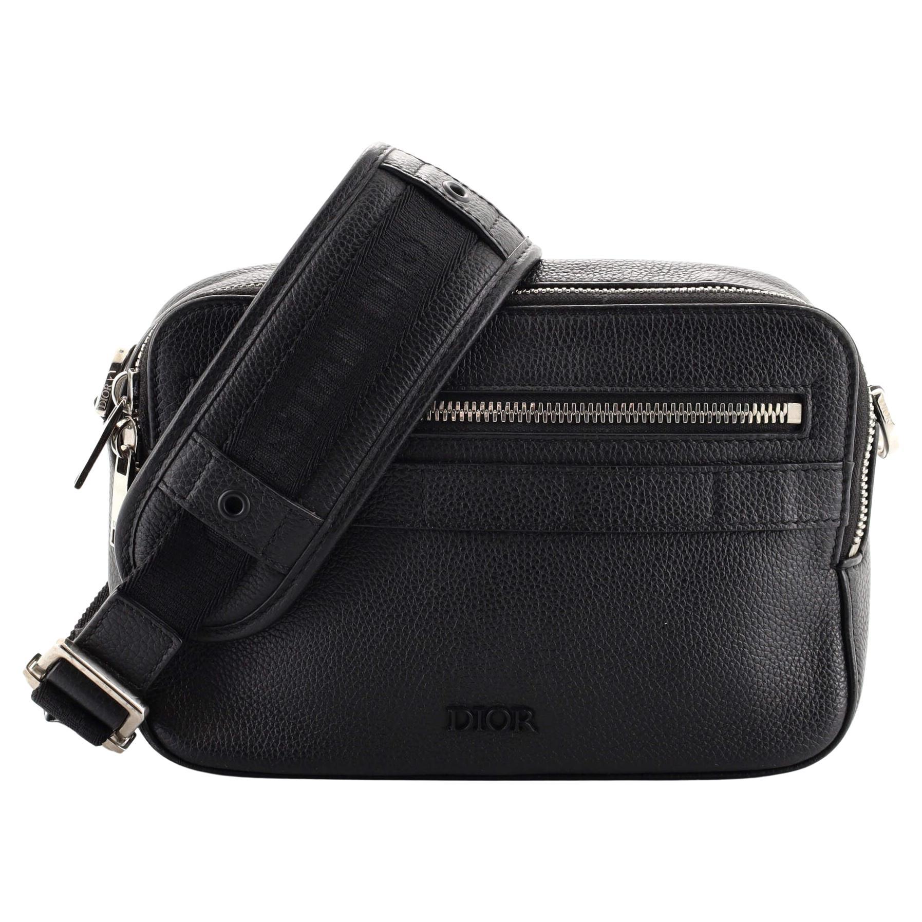 Dior - Safari Messenger Bag Black Dior Oblique Galaxy Leather - Men