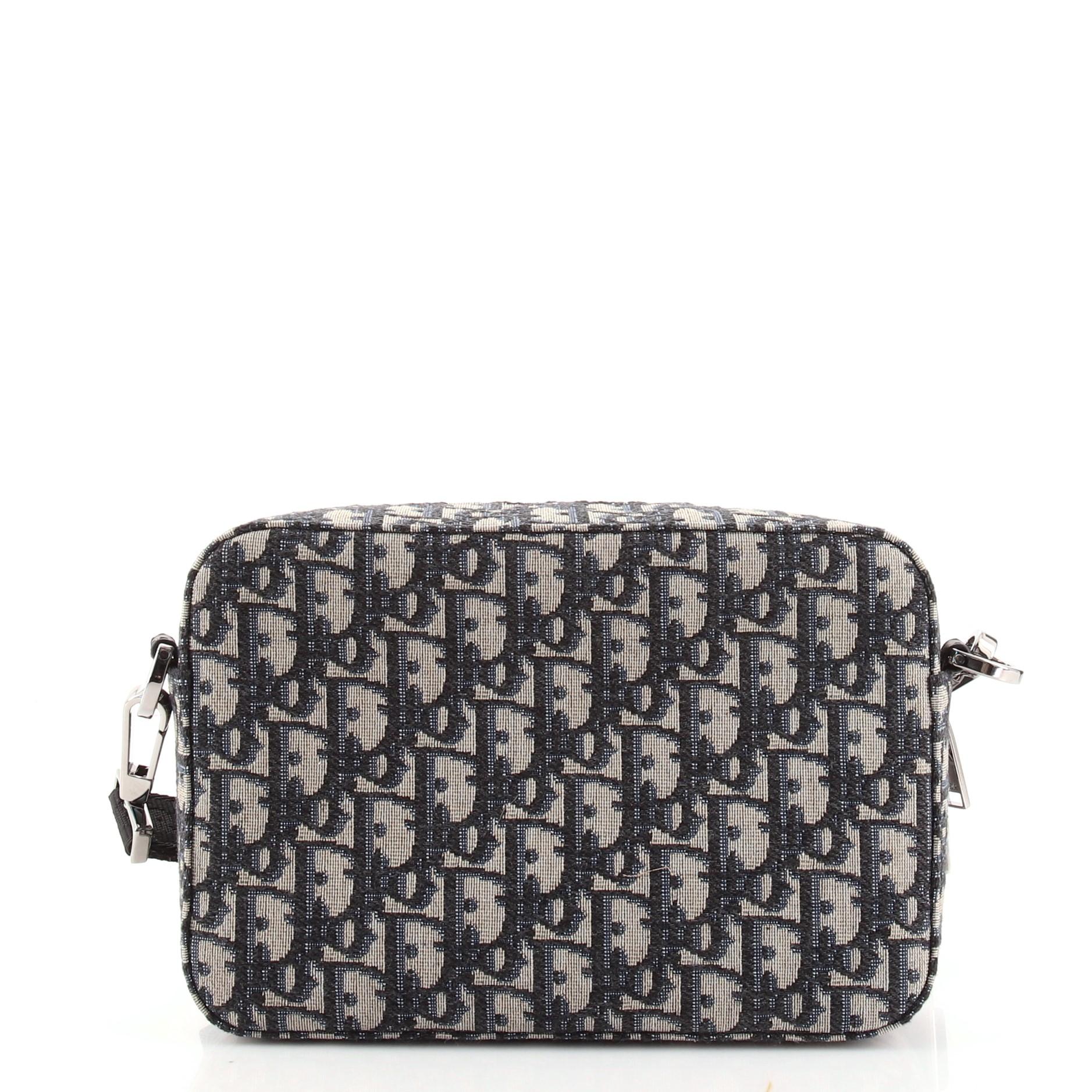 Christian Dior Safari Borsa Messenger Oblique in Tela In condizioni buone a NY, NY