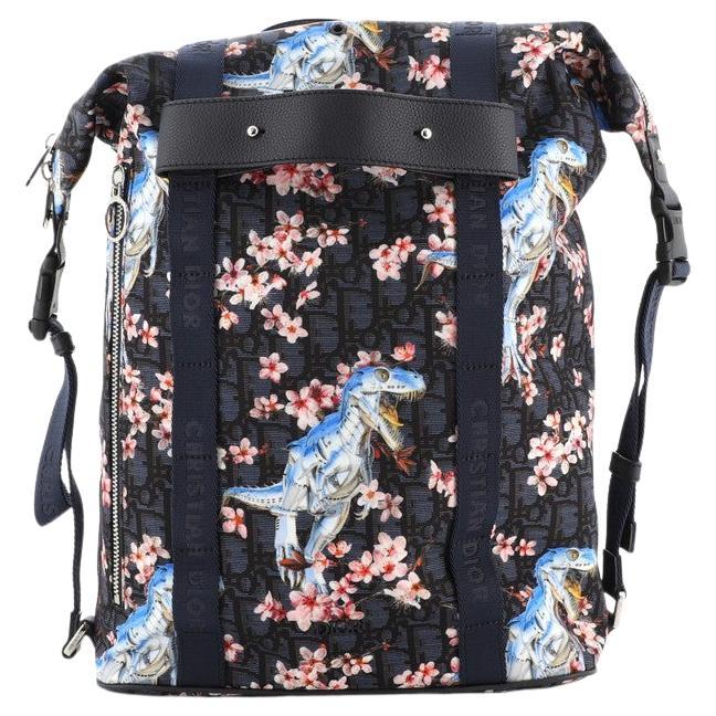 Christian Dior Safari Zip Backpack Limited Edition Sorayama Oblique Nylon Medium