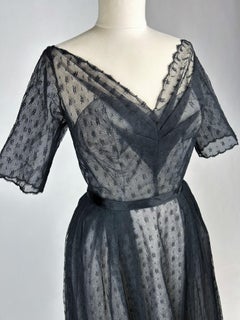 Christian Dior/Saint Laurent Couture Lace Dress (attributed to) Almaviva C.1960