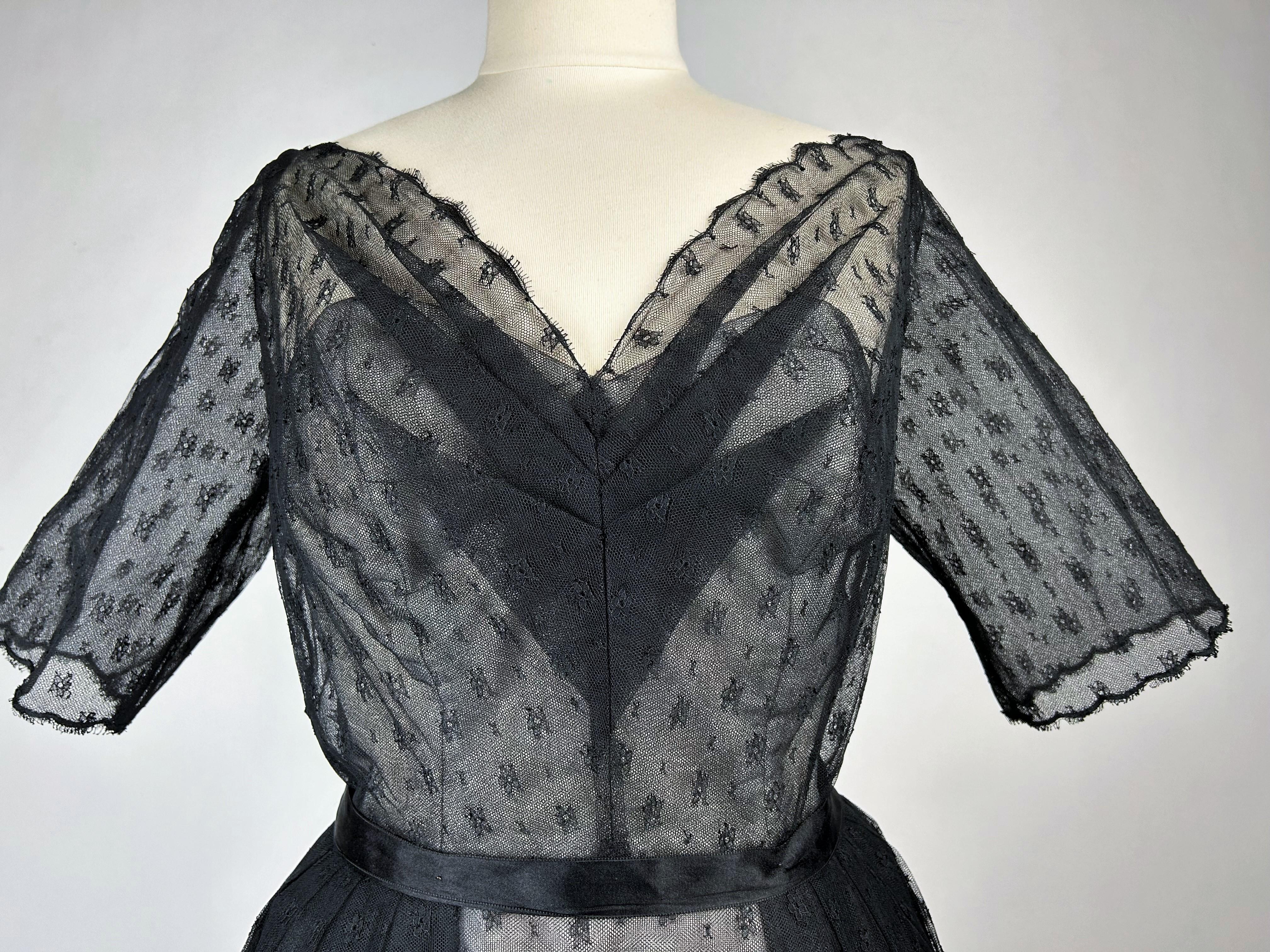 Christian Dior/Saint Laurent Couture Lace Dress (attributed to) Almaviva C.1960 2