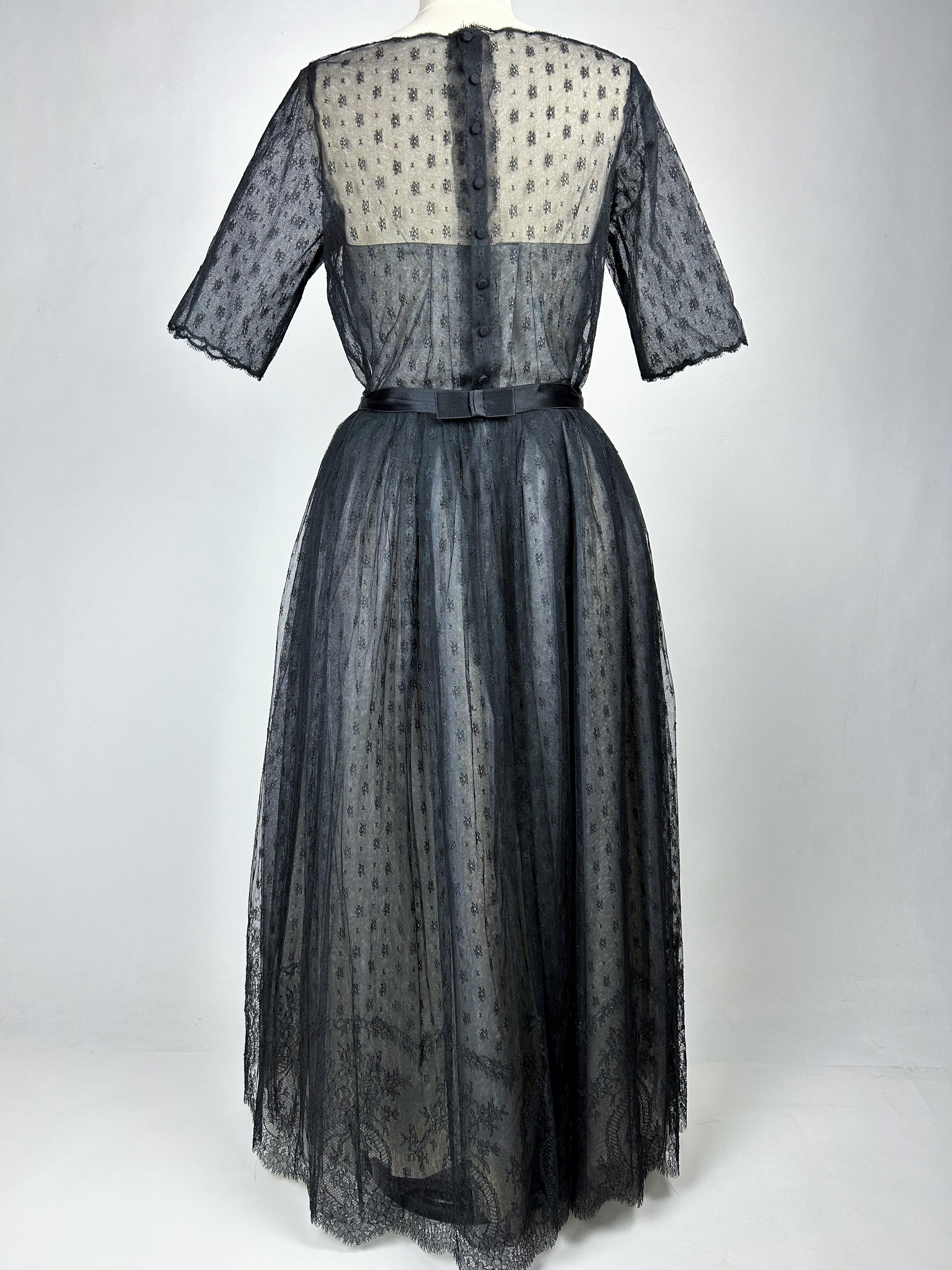 Christian Dior/Saint Laurent Couture Lace Dress (attributed to) Almaviva C.1960 5