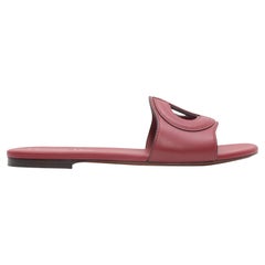 Used Christian Dior Scarlet Club Slide Sandals