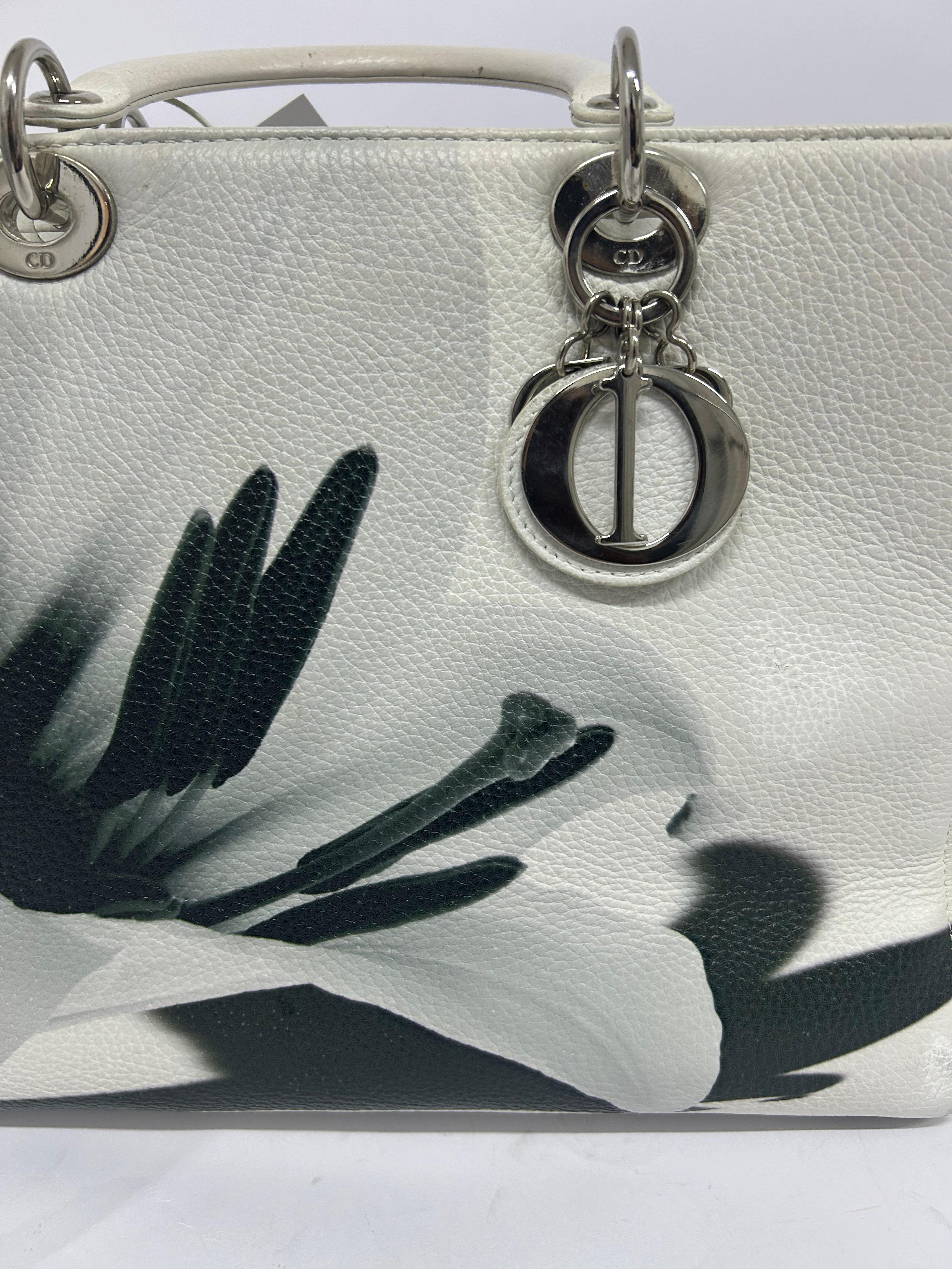 Christian Dior Secret Garden Large Lady Dior Bag For Sale 12