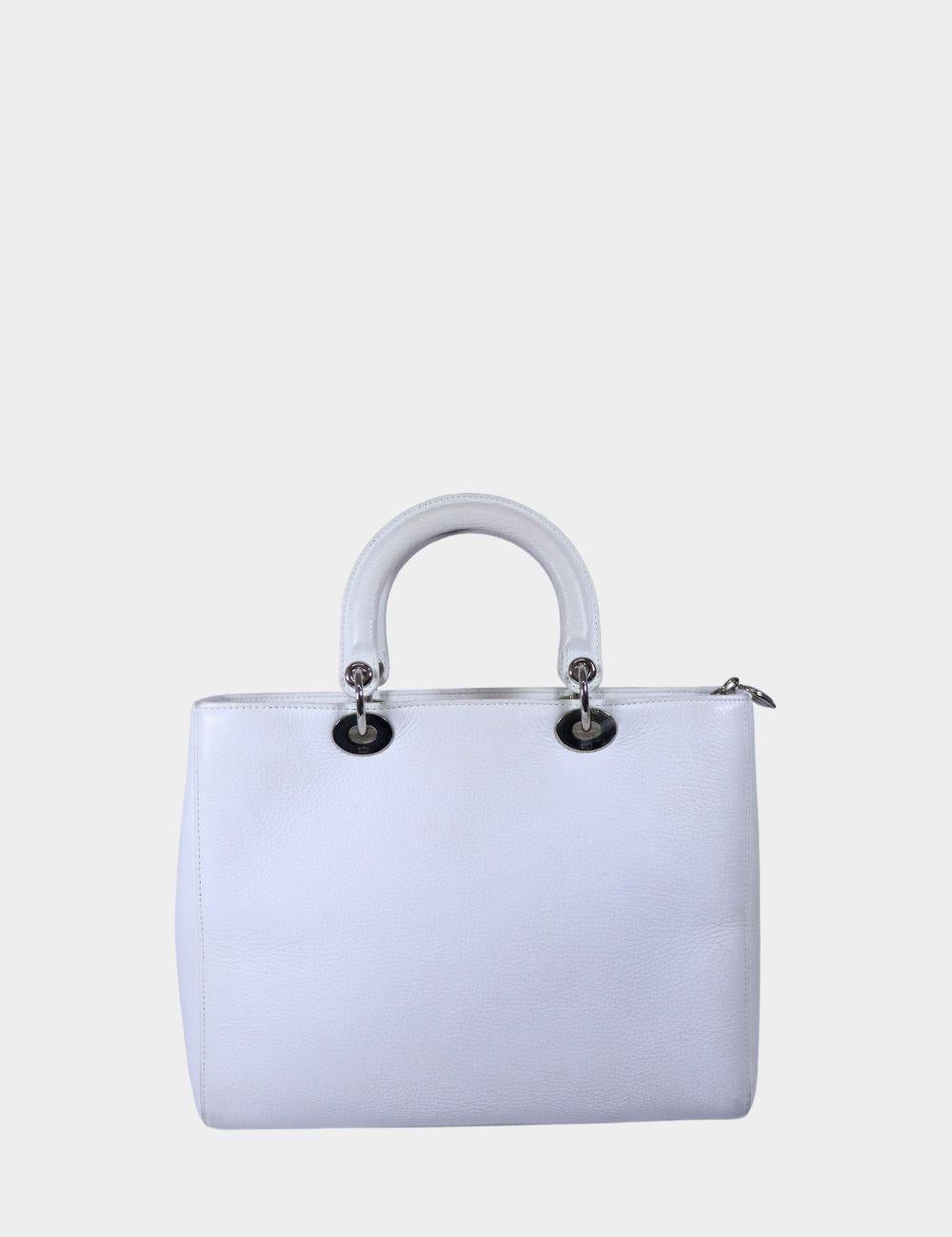 Gray Christian Dior Secret Garden Large Lady Dior Bag For Sale