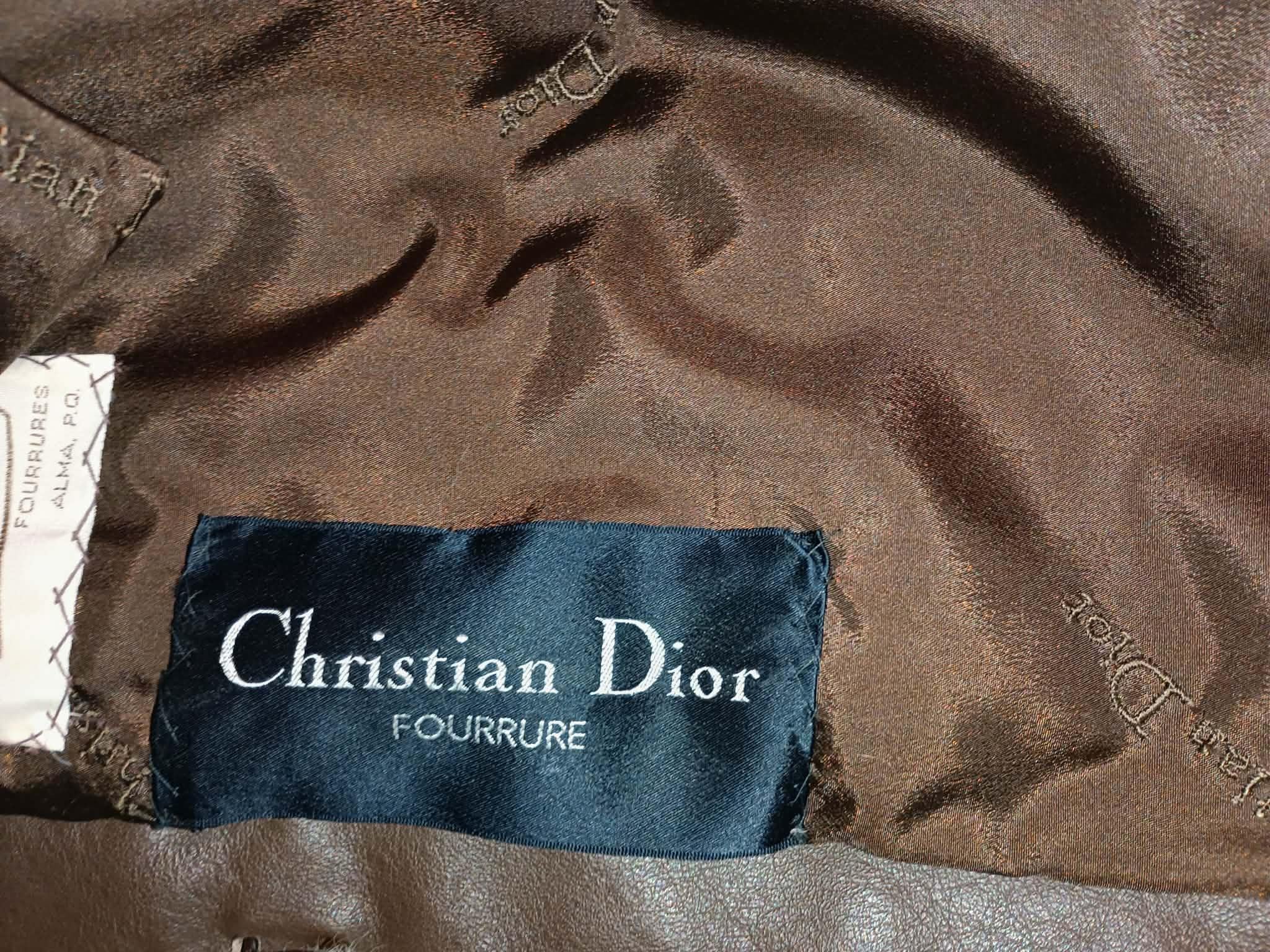 Christian Dior sectional fox fur coat size 10 M im Angebot 1