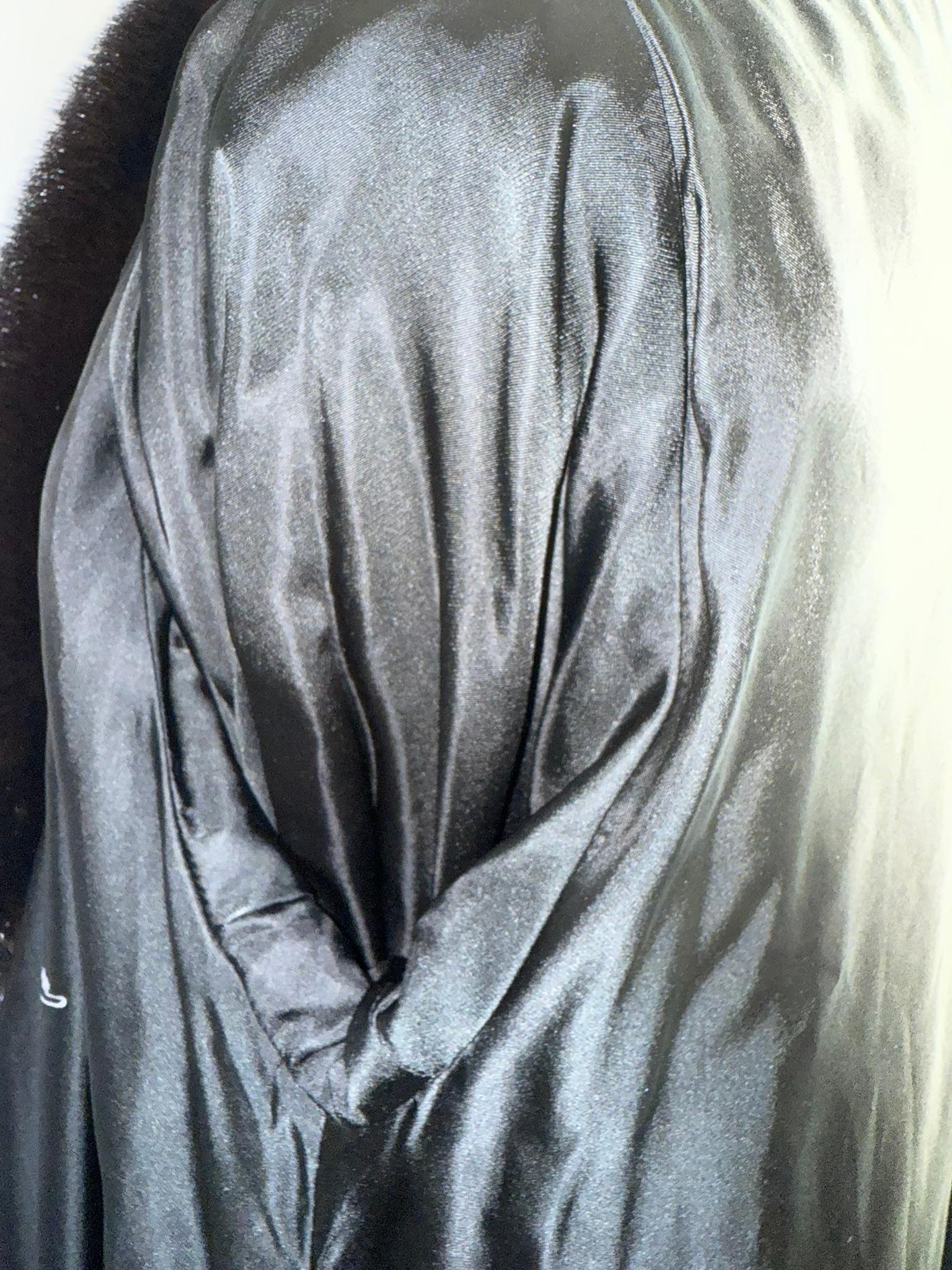 Manteau sectionnel en fourrure de vison Christian Dior taille 16/L en vente 6