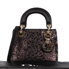 Christian Dior Sequin Embellished Satin ABC Mini Lady Dior