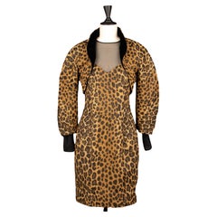 Christian Dior set animal print by Gianfranco Ferré Winter 1995
