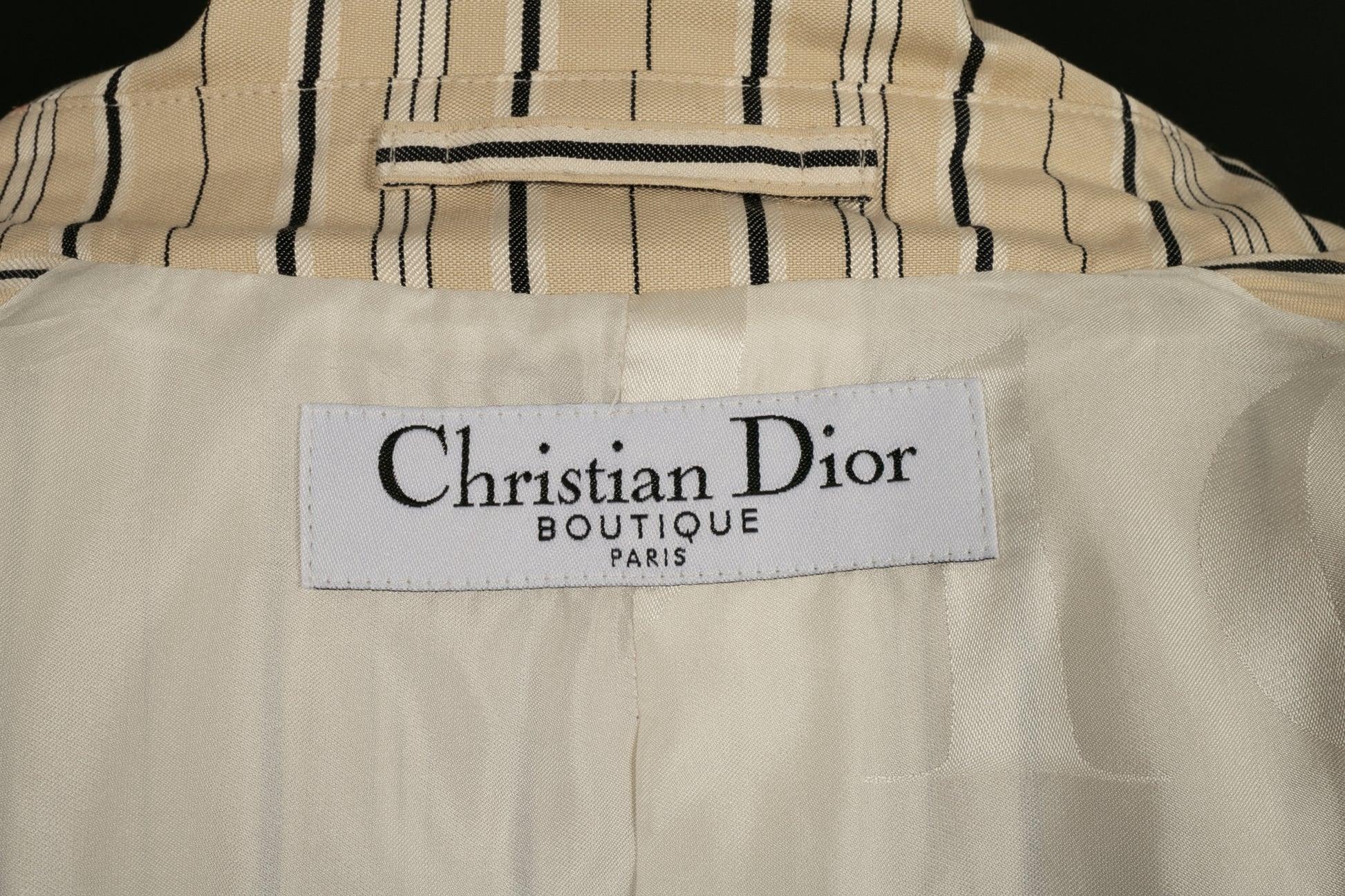 Christian Dior Set Composed of Coat and Pants For Sale 3