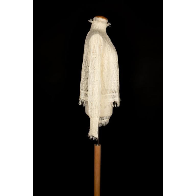 Christian Dior Set in Silk, Cashmere and Linen In Excellent Condition In SAINT-OUEN-SUR-SEINE, FR