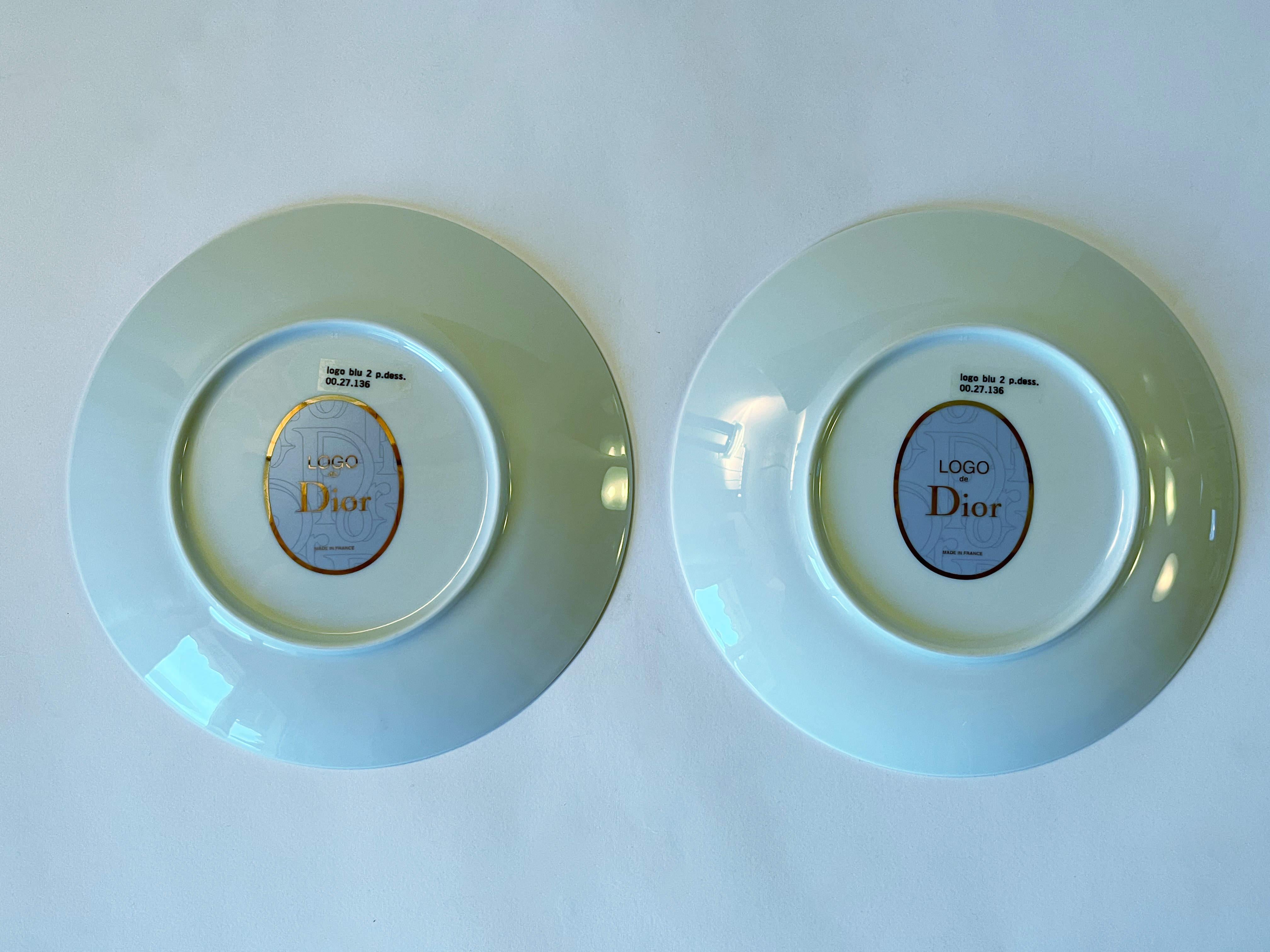 Christian Dior: 2er-Set Logo-Teller im Angebot 4