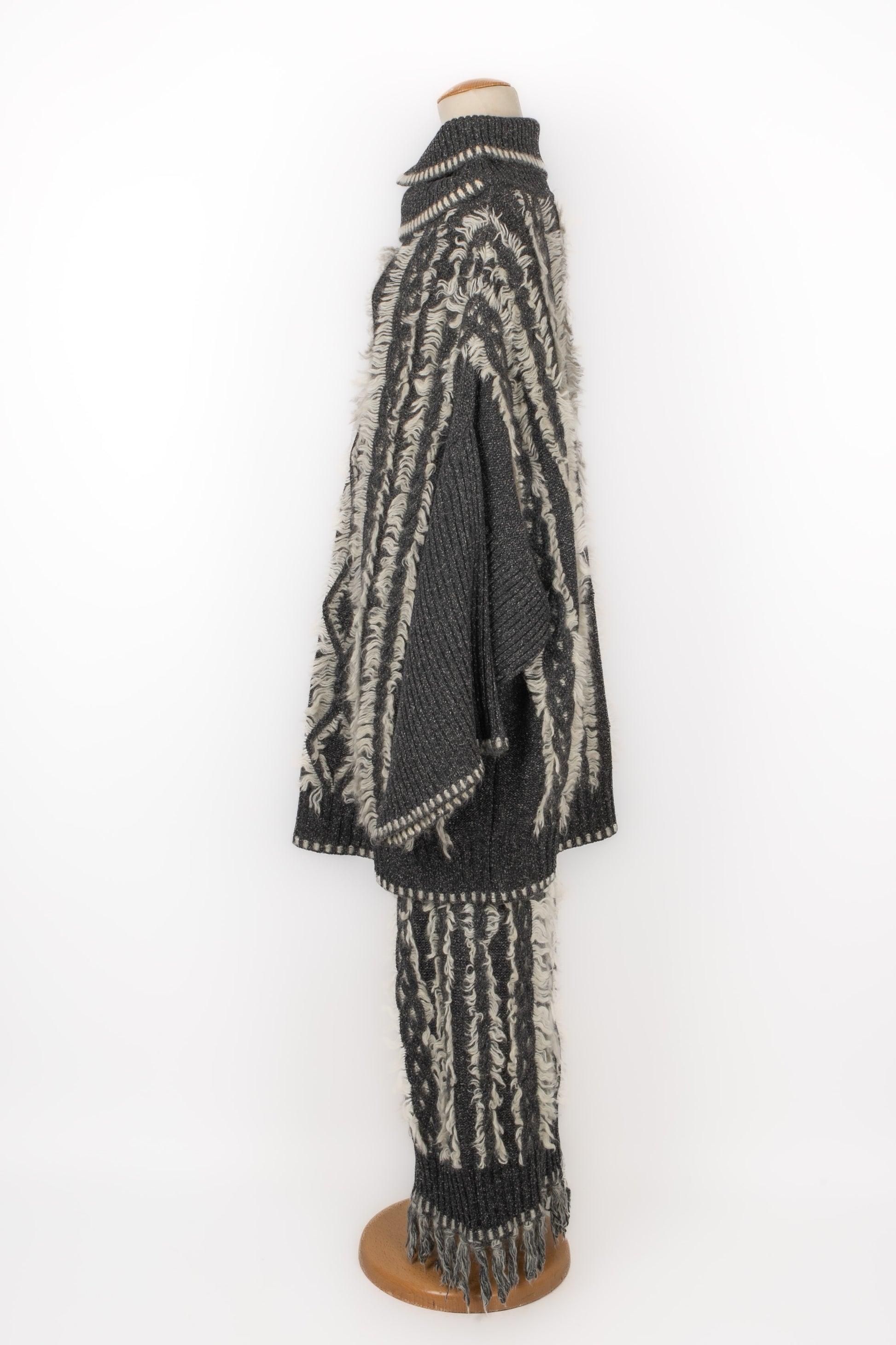 Black Christian Dior Set of Sweater and Skirt, 1999