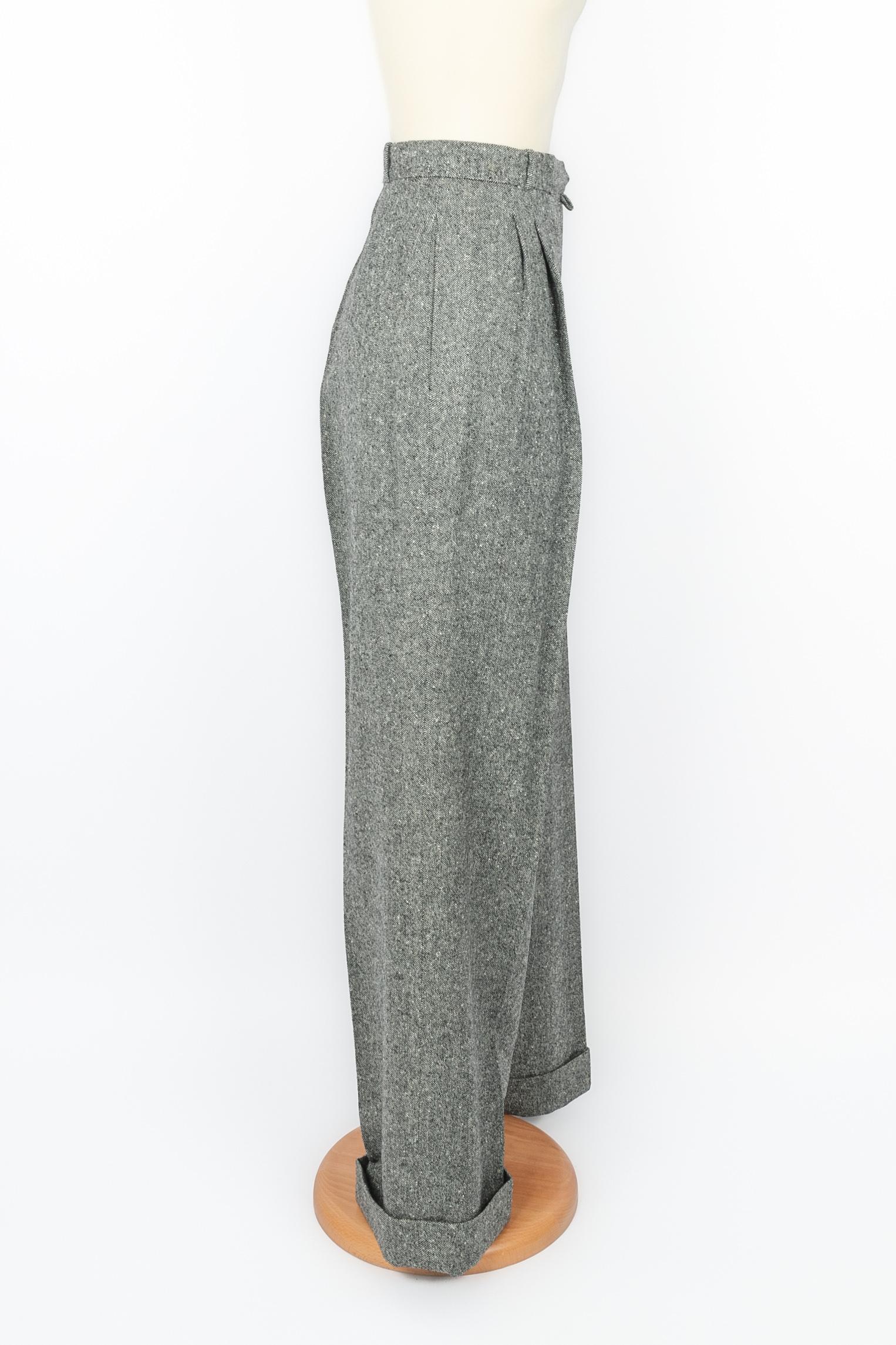 Gray Christian Dior set Winter 1998 For Sale