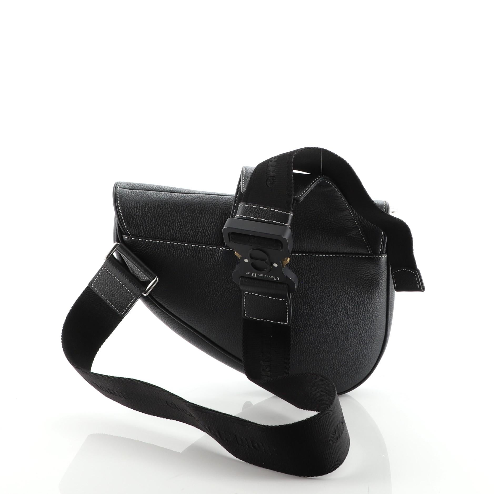 dior stussy saddle bag